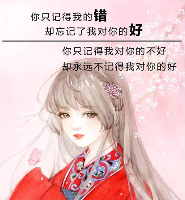 你只记得我的错却忘记了我对你的好壁纸分享