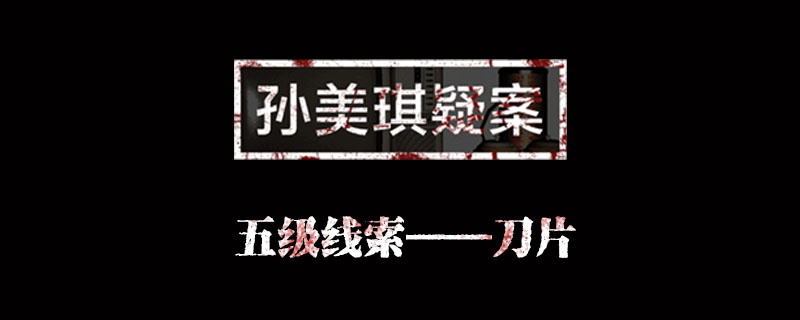 孙美琪疑案何氏汤泉线索刀片位置介绍