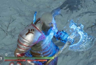 战神5拉铁链怎么扔斧头