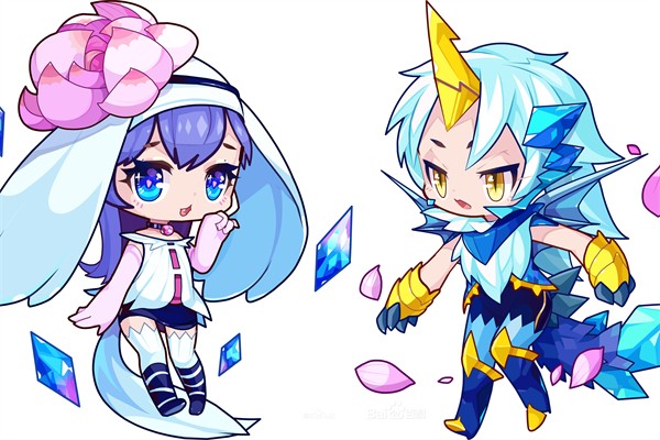 洛克王国小芙蕖和小傲霜对比